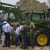 Imágenes de la tractorada del campo extremeño a su llegada a Badajoz