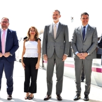 REPOR - Felipe VI y Sánchez visitan Extremadura para probar el nuevo tren