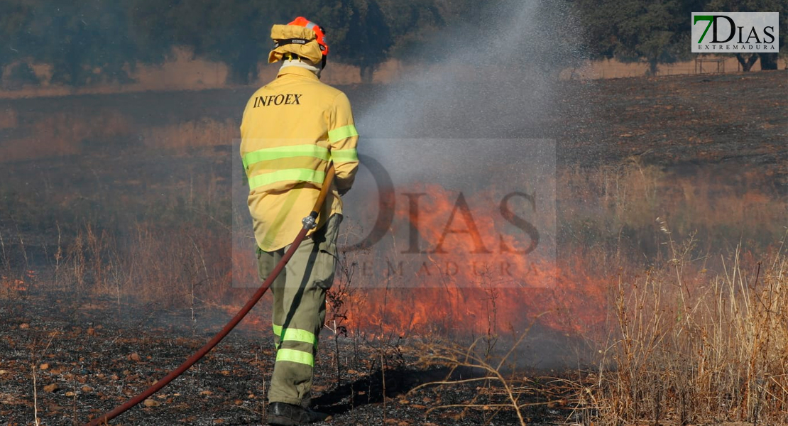 Segundo incendio de la tarde en una finca próxima a Gévora