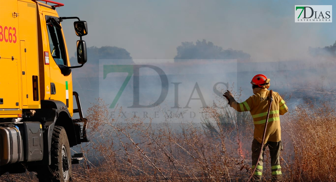 Segundo incendio de la tarde en una finca próxima a Gévora