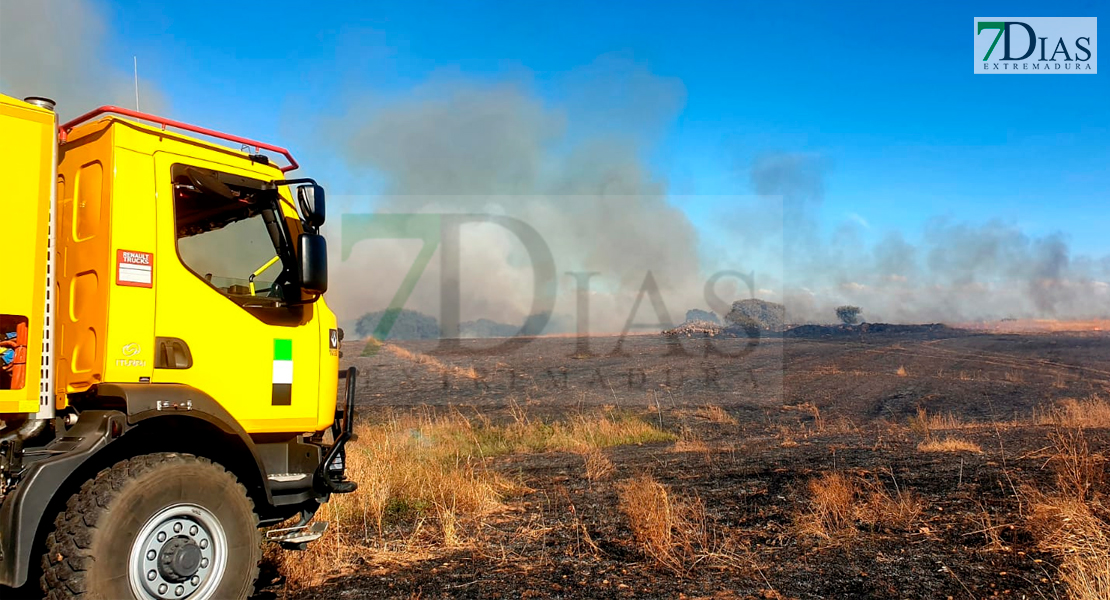 Segundo incendio de la tarde en una finca próxima a Gévora