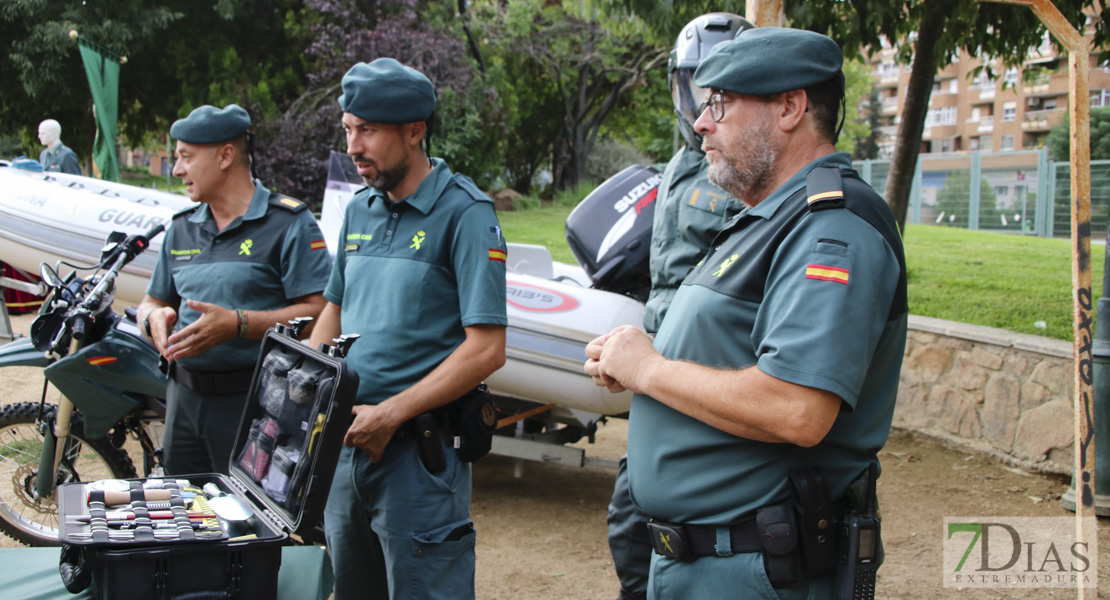 Exhibición de medios de la Guardia Civil para los usuarios de Aexpainba