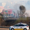 Incendio cercano a la autovía frente a Las Bóvedas (Badajoz)j