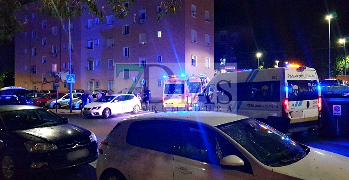 Accidente urbano en San Roque (Badajoz)