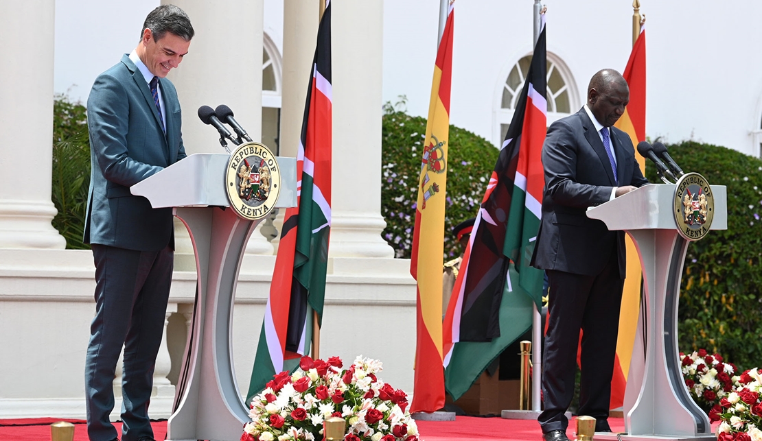 Comienza en Kenia la gira africana de Pedro Sánchez