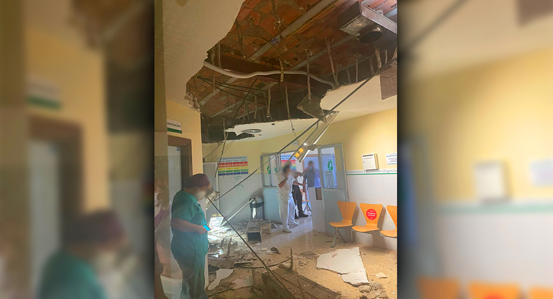 Piden dimisiones por la caída del techo en el Hospital Materno de Badajoz