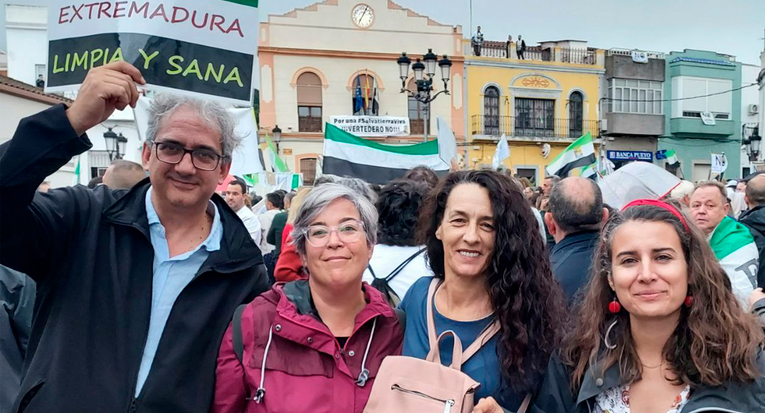 “El macrovertedero va a enterrar a Salvatierra y a toda la comarca de Sierra Suroeste”