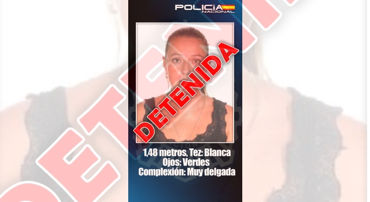 Detenida una fugitiva incluida en la lista de los más buscados de España