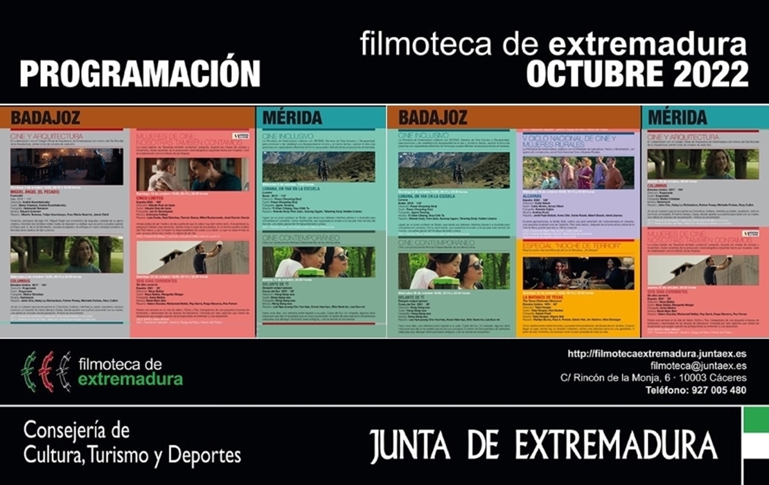 La Filmoteca de Extremadura ofrecerá doce títulos en octubre