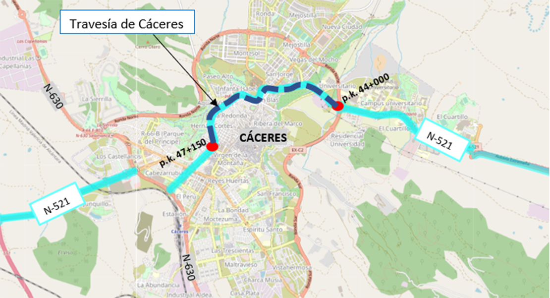 Más de 600.000 euros para rehabilitar varias carreteras nacionales en Extremadura