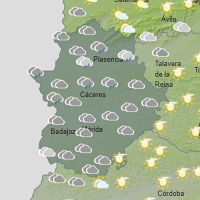 Alerta por fuertes vientos este martes en algunas comarcas extremeñas