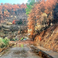 Un deslizamiento de tierras colapsa una carretera en Las Hurdes (CC)