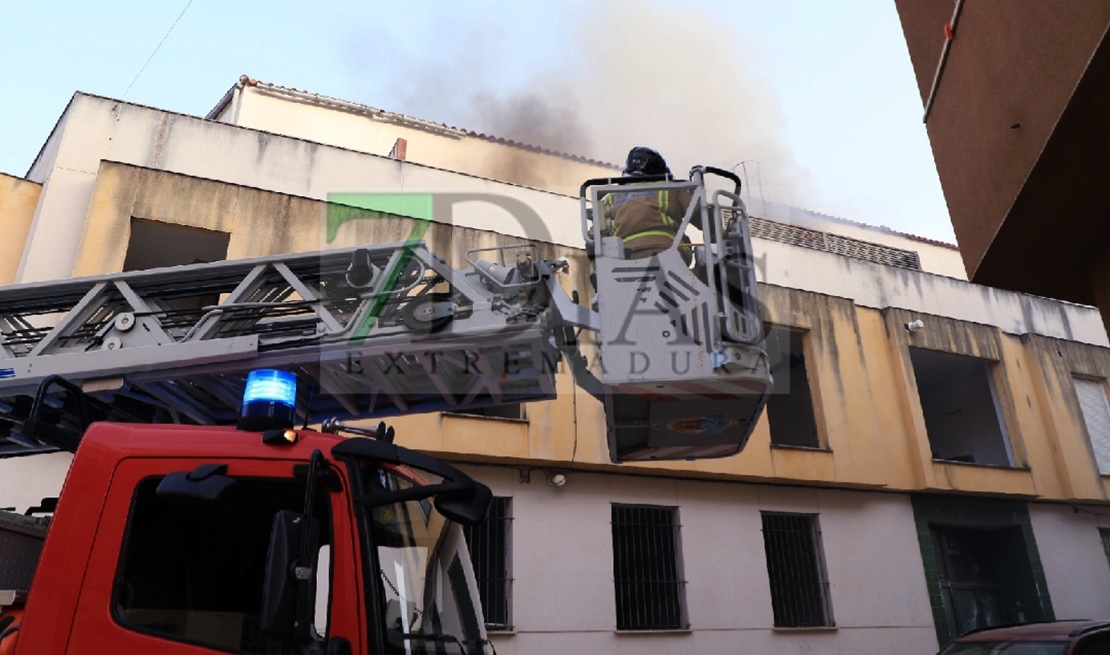 Incendio en una vivienda de San Roque (Badajoz)