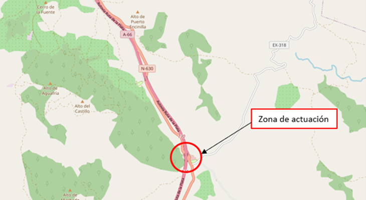 Aprobación provisional del proyecto de enlace entre la A-66 y la N-630 en Monesterio