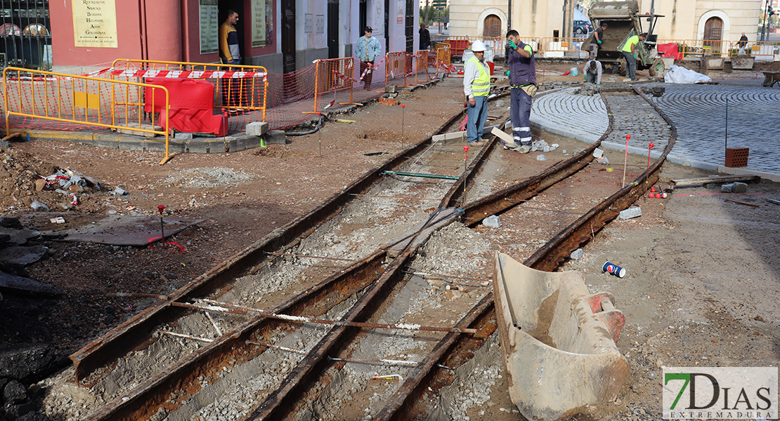 Obras de Puerta de Palmas: salen a la luz más metros de la antigua vía