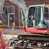 Obras de Puerta de Palmas: salen a la luz más metros de la antigua vía