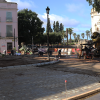 Obras de Puerta de Palmas: salen a la luz más metros de la antigua vía