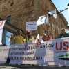 Los bomberos forestales se manifiestan ante la Asamblea de Extremadura