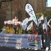 Los bomberos forestales se manifiestan ante la Asamblea de Extremadura