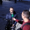 Los bomberos forestales se manifiestan ante la Asamblea de Extremadura