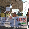 Los bomberos forestales se manifiestan ante la Asamblea de Extremadura