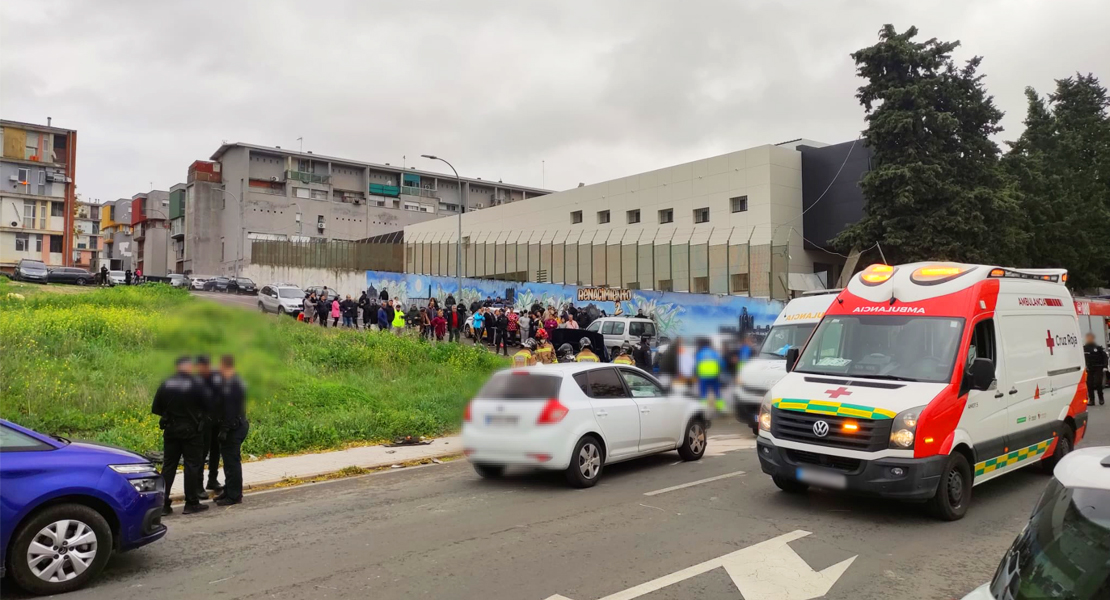 Accidente junto a Los Colorines (Badajoz)