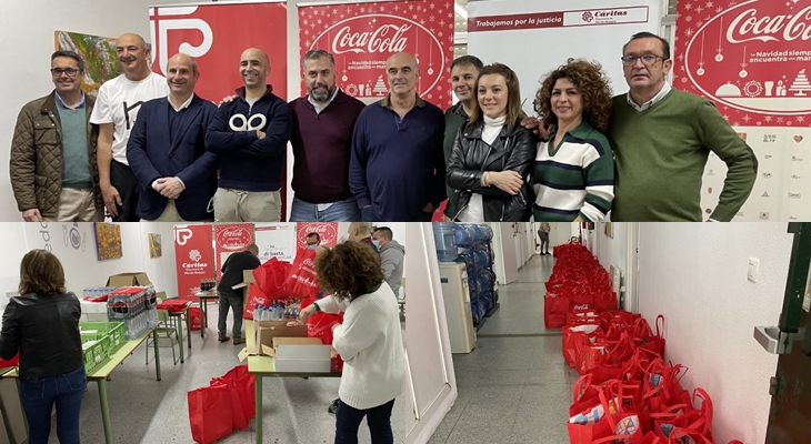 Coca-Cola reparte 625 comidas en Badajoz esta Navidad