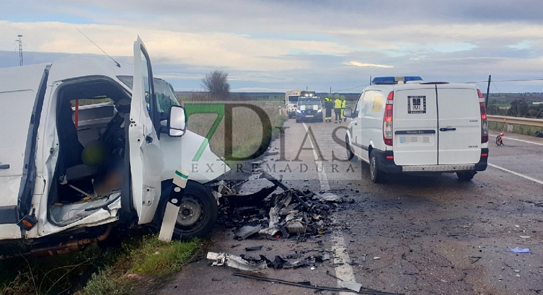 Accidente mortal en la carretera Badajoz/Olivenza