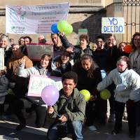 Manifestación en Badajoz para reivindicar los derechos de las personas con discapacidad