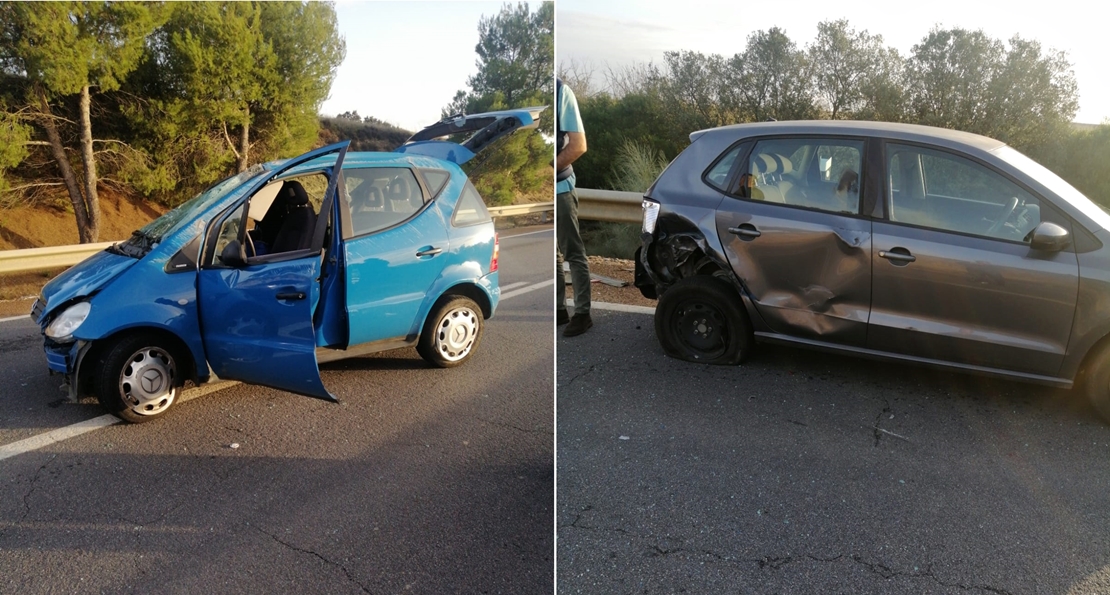 Se da a la fuga tras una colisión múltiple en La Albuera (Badajoz)