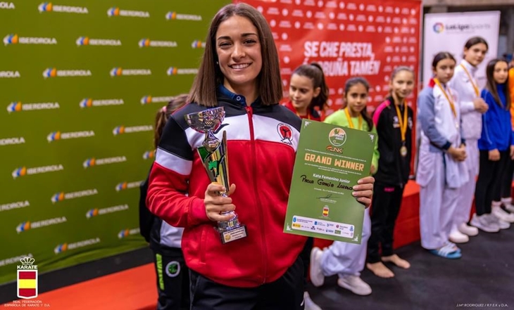 La extremeña Paola García ganadora de la Liga Nacional de karate