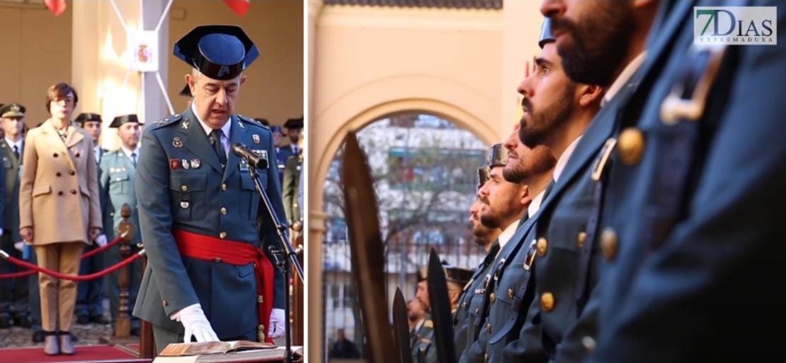 Carlos Sarrión, nuevo general de la Guardia Civil en Extremadura