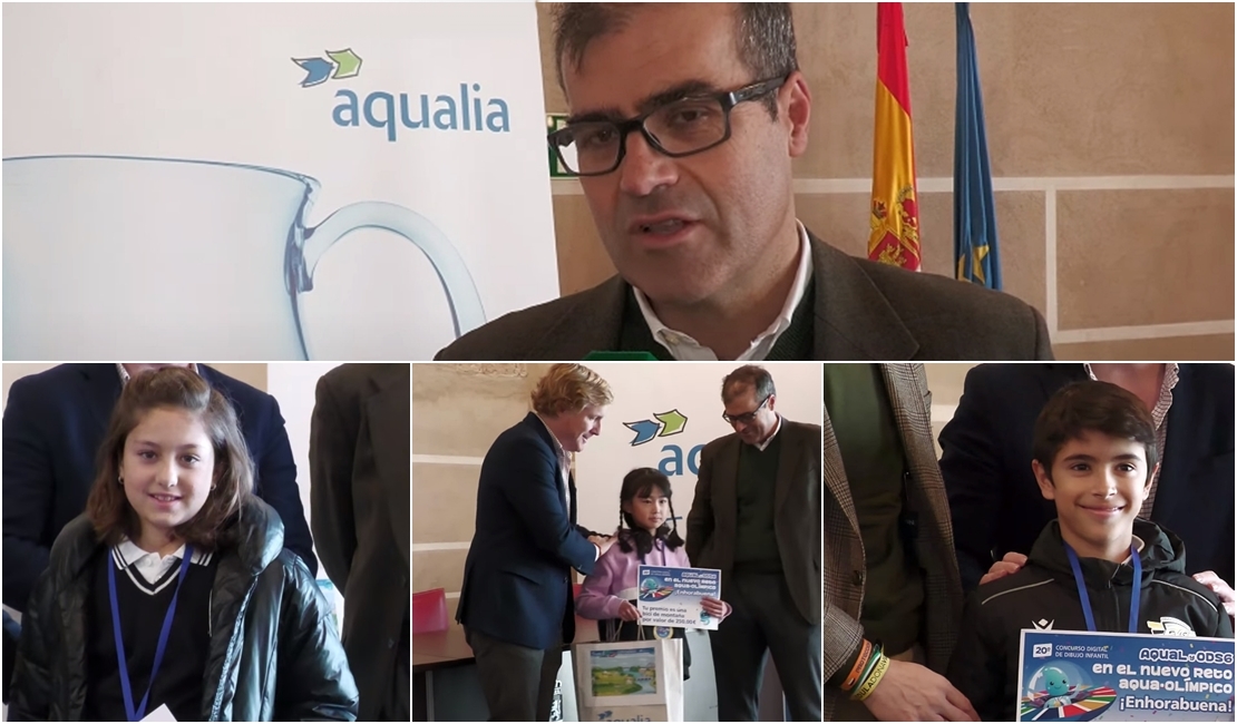 Entrega de premios del Concurso internacional de dibujo de Aqualia