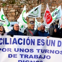 Manifestación de la Policía Local en Cáceres: “La conciliación es un derecho”