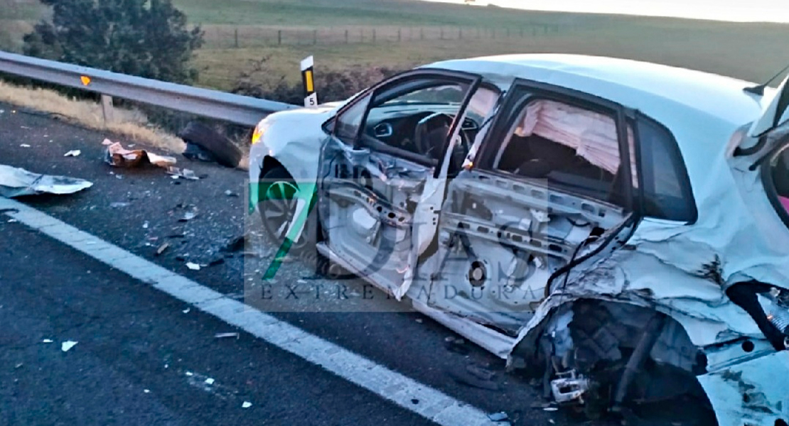 Accidente de tráfico en la A-66 a su paso por Extremadura