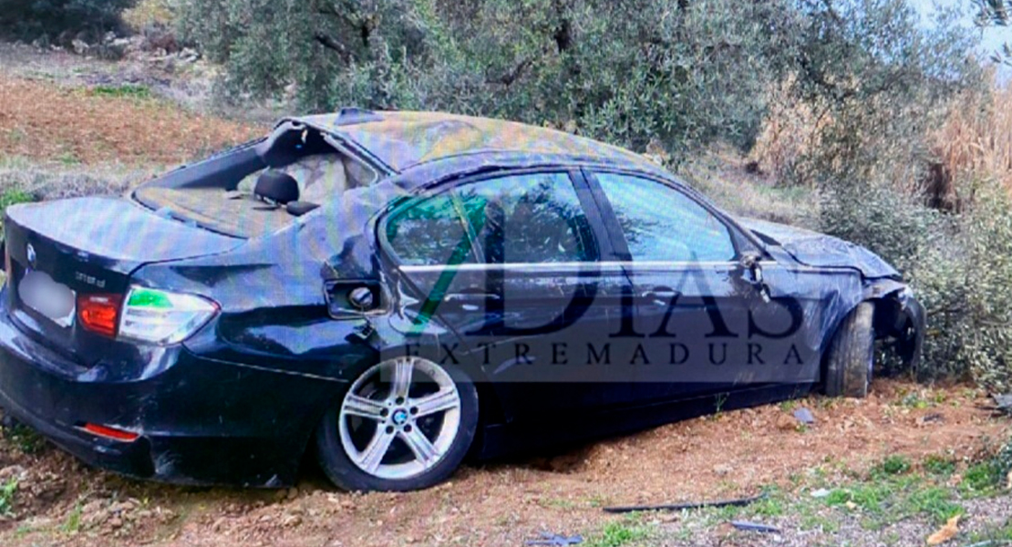 Accidente mortal con cuatro jóvenes heridos en la provincia de Badajoz