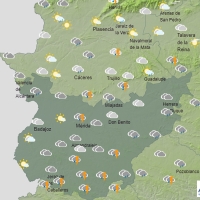 AEMET: Ocho de las diez localidades más lluviosas del jueves son de Extremadura