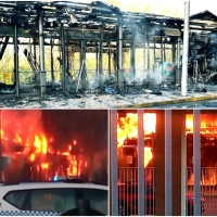 Arde un restaurante, de propiedad municipal, en Mérida