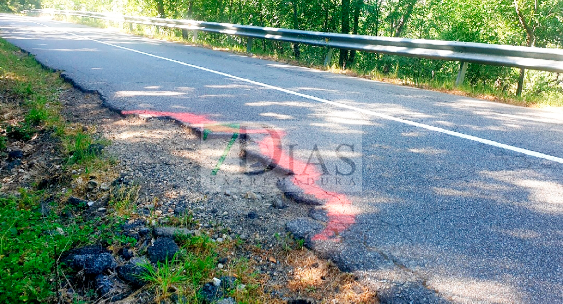 La carretera del norte extremeño que nadie arregla: &quot;Estamos cansados de tanta desidia&quot;