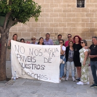 Los vecinos de Suerte de Saavedra vuelven a manifestarse para reclamar agua potable