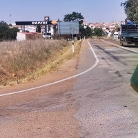 Un camionero sufre graves problemas de salud mientras conducía por la EX-300