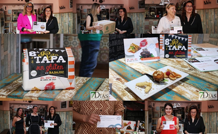 Entrega de premios de la 8ª edición de la Ruta de la Tapa Sin Gluten de Badajoz