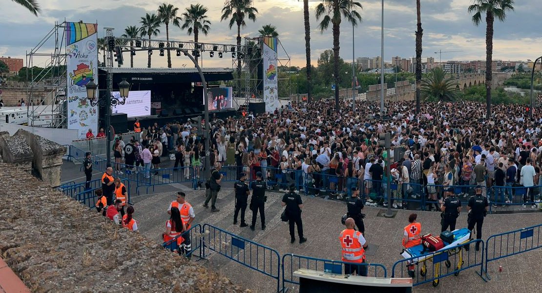 Tres agresiones en la fiesta de Los Palomos de Badajoz