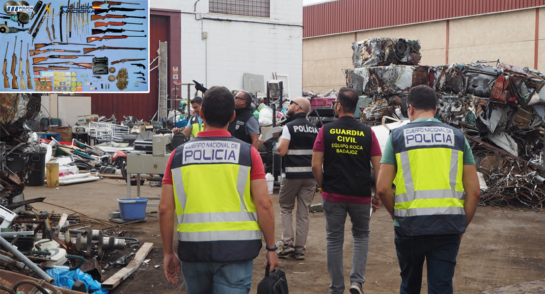 Detenido en el polígono El Nevero de Badajoz por tenencia ilícita de armas