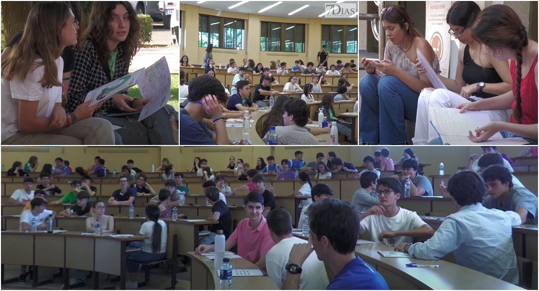 Los alumnos se enfrentan al primer día de la EBAU en Extremadura