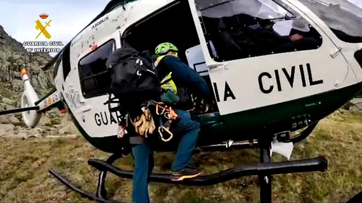 Rescatan un senderista mientras realizaba una ruta de montaña en el Valle del Jerte