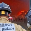 Incendio en una nave agrícola de la finca La Cocosa (BA)