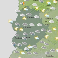 Tormenta y granizo esta tarde en algunas zonas de Extremadura