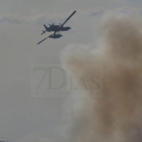 Declarado un incendio forestal en una finca cercana a Badajoz