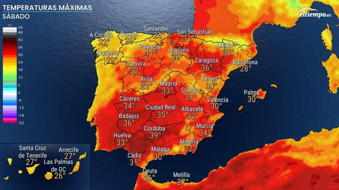 Extremadura rozará los 40 grados este fin de semana